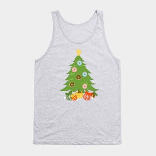 Donut Christmas Tree Xmas Holiday Tank Top